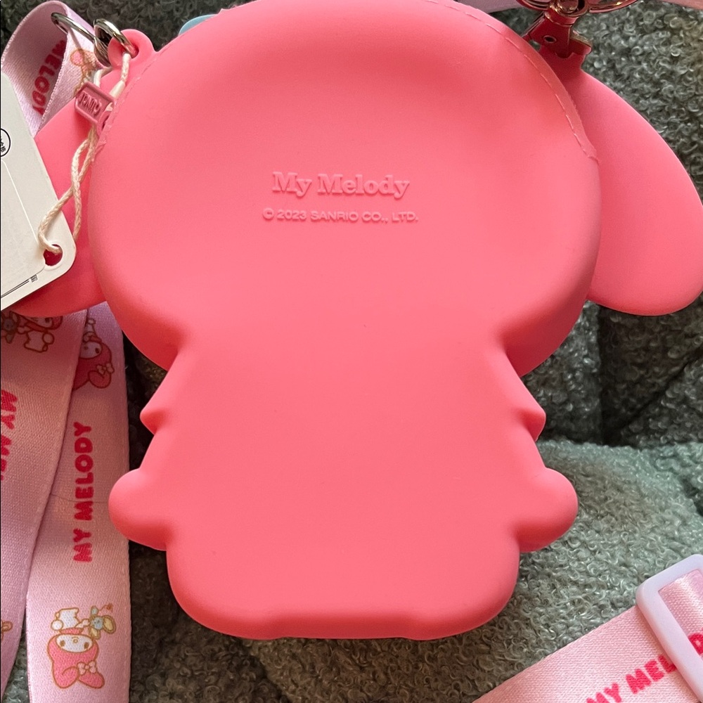 Cute My Melody Pink and Blue Silicone Crossbody Purse NWT - Picture 5 of 9